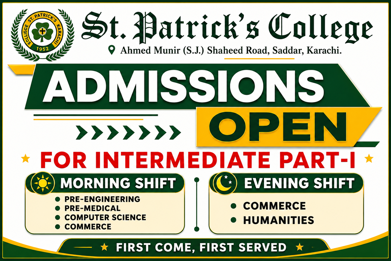 Admission Poster