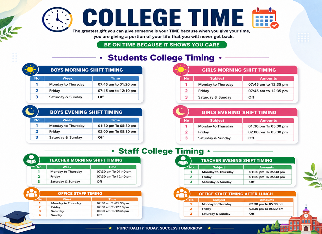 College Timings